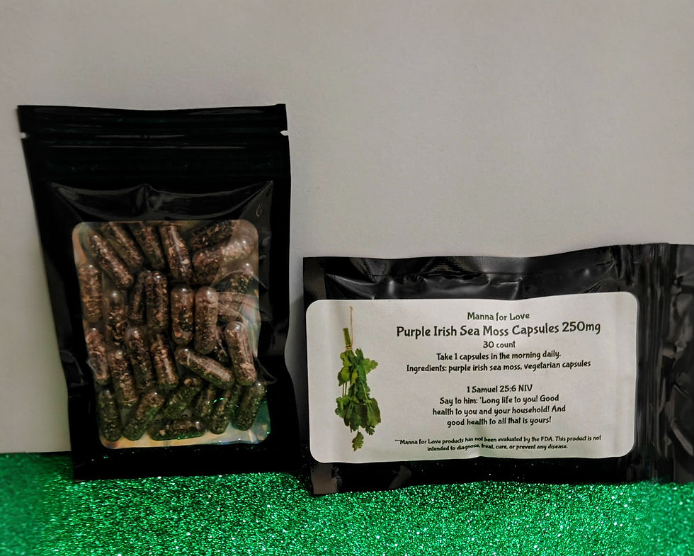 Purple Irish Sea Moss Capsules - 500 mg