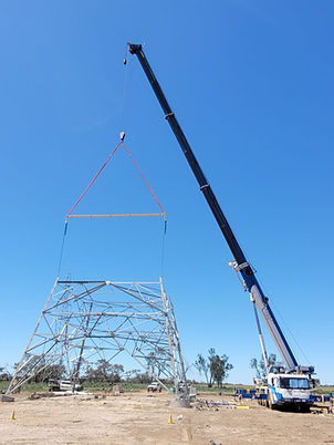 Transmission Tower Assembly and Erection