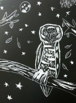 Life Drawing - Scratchboard