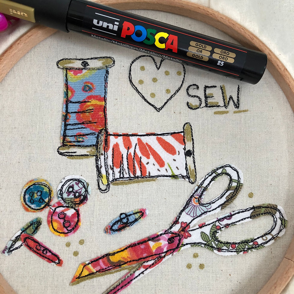 Thumbnail: I love to SEW appliqué 