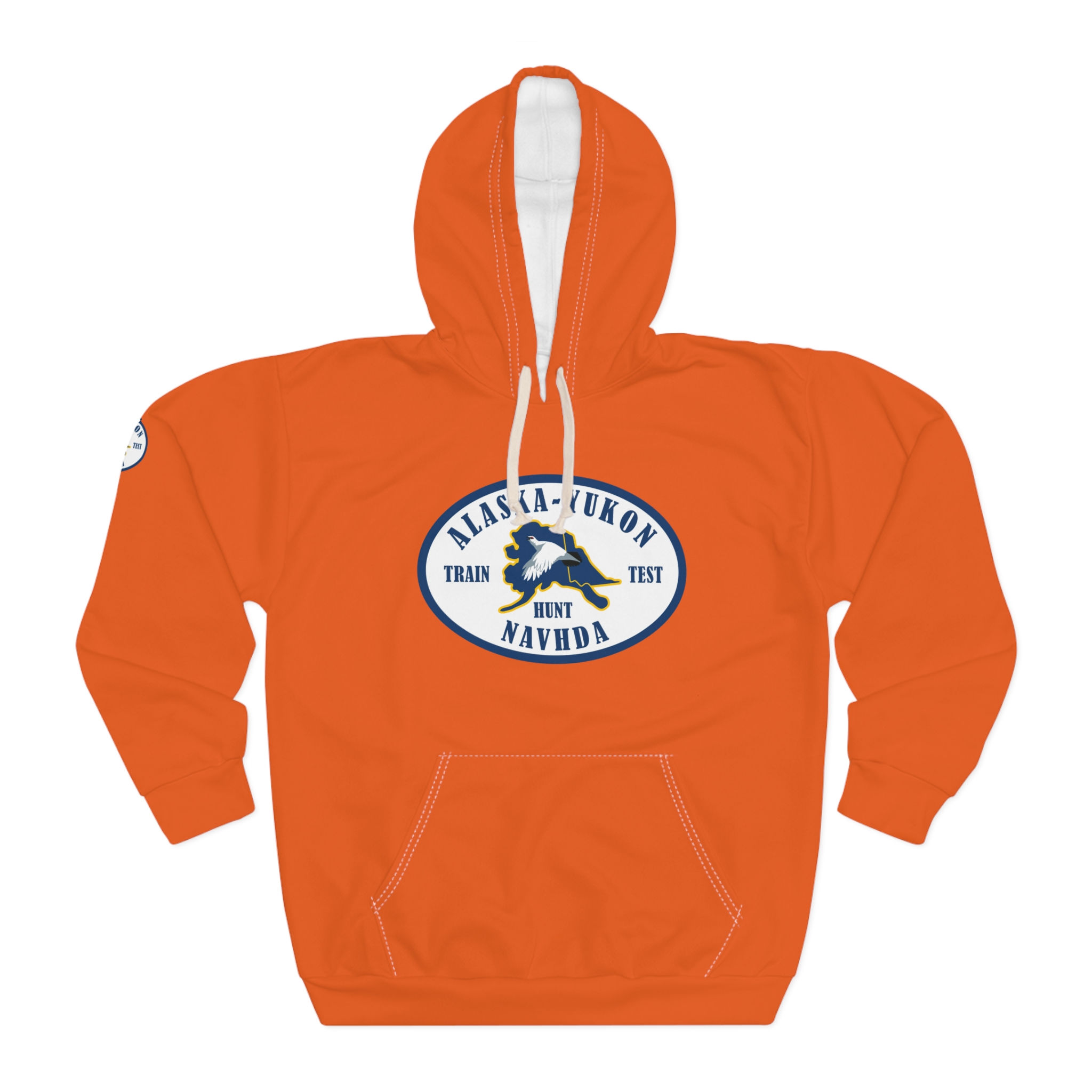  Custom Blaze Orange - Unisex Pullover Hoodie (AOP)