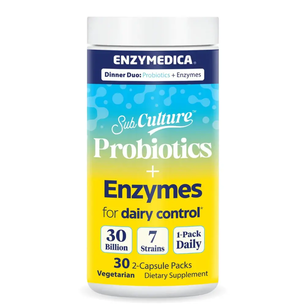 SubCulture™ Dinner Duo: Probiotics + Enzymes for Dairy Control*