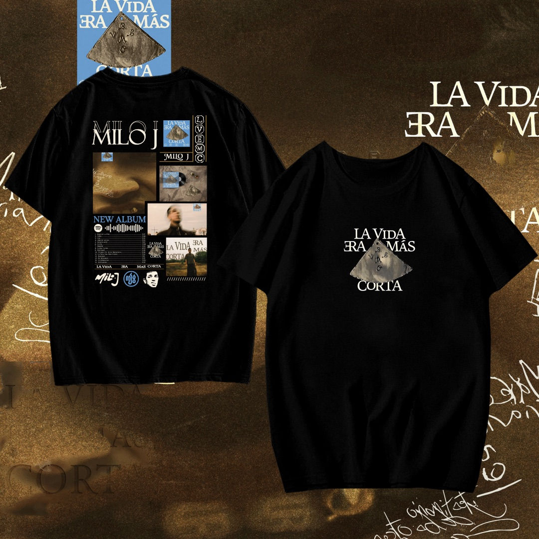 CAMISETA NEGRA MILO J LVEMC