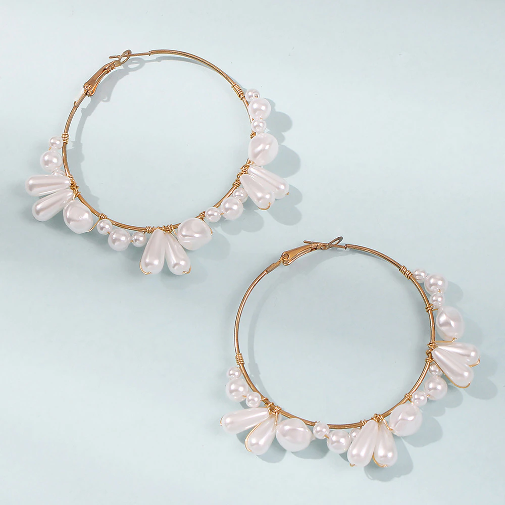 Braided Pearl Earrings