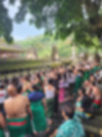 Temple tirta empul pendant la saison touristique