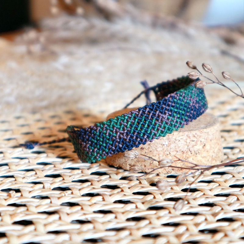 Armband „ZIGZAG“ // Farbverlauf N° 01