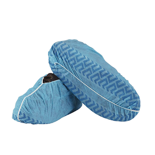 PPE disposable shoes non-slip underside.