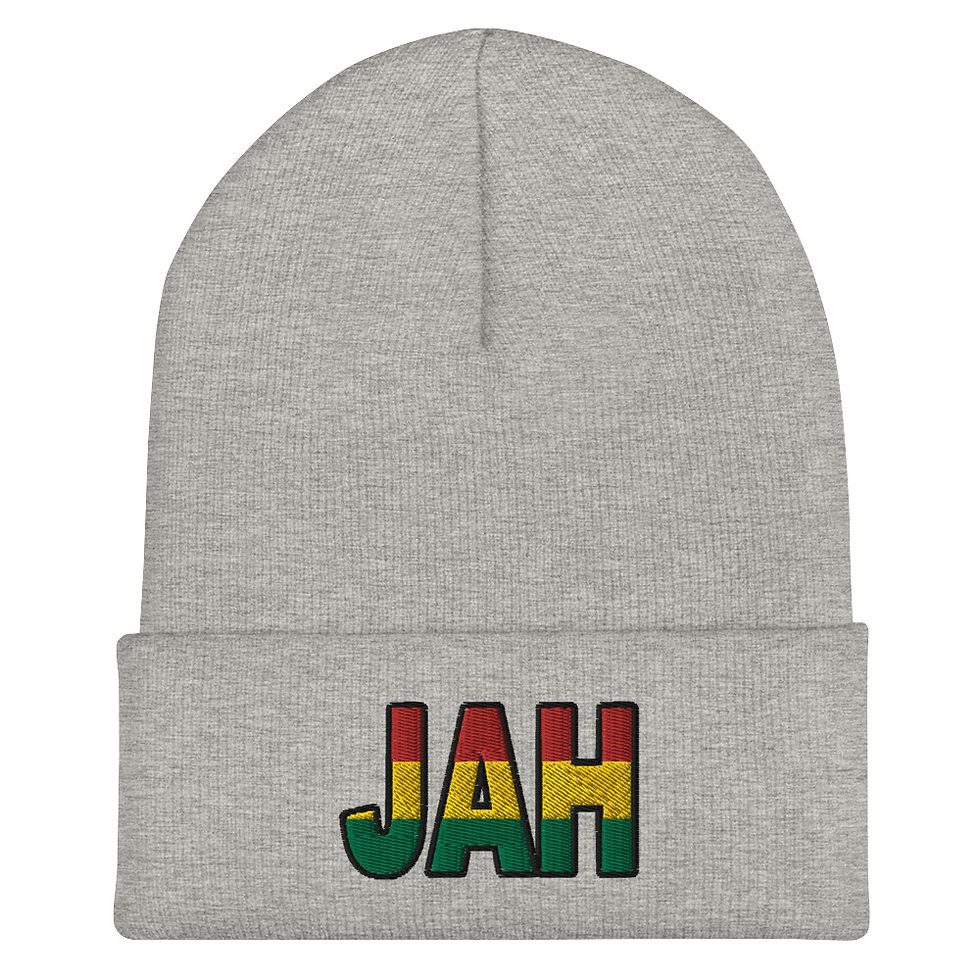 Thumbnail: JAH REGGAE (multi colors) - Cuffed Beanie