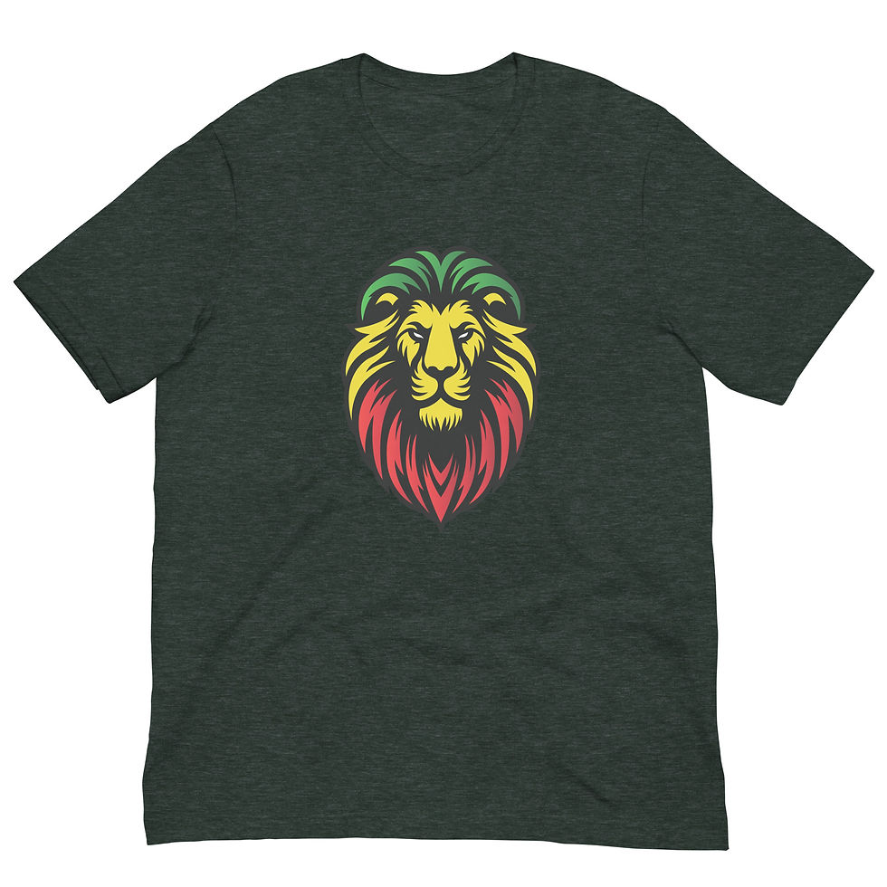 Miniature : REGGAE RASTA LION (multi colors) - t-shirt