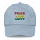 Thumbnail: PEACE LOVE & UNITY (multi colors) - Dad hat