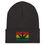 Thumbnail: REGGAE RASTA CANNABIS (multi colors) - Cuffed Beanie