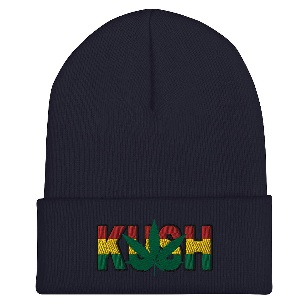 Thumbnail: REGGAE KUSH (multi color) - Cuffed Beanie