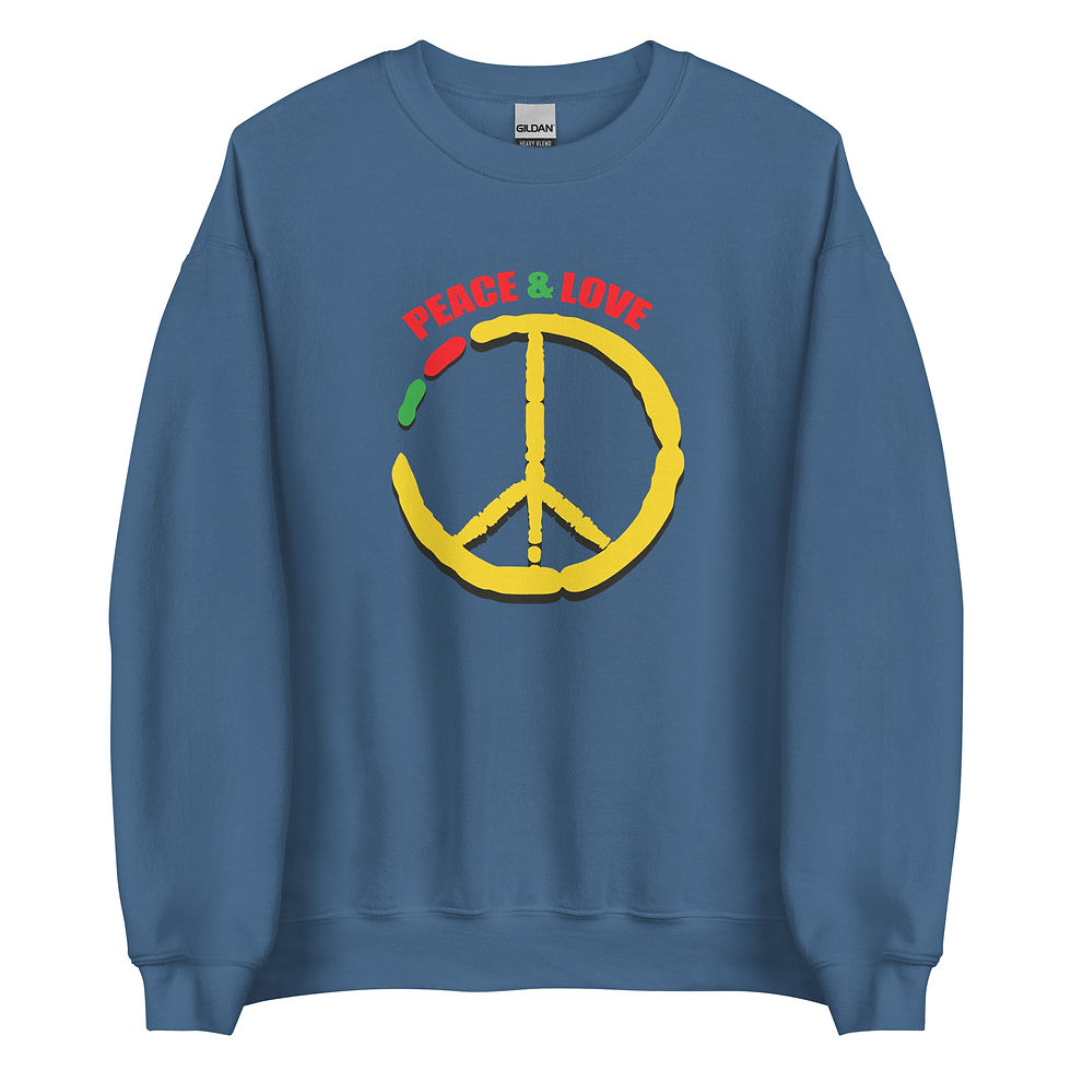 Miniature : PEACE & LOVE (multi colors) - Sweatshirt