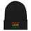 Thumbnail: PEACE LOVE & UNITY (multi colors) - Cuffed Beanie