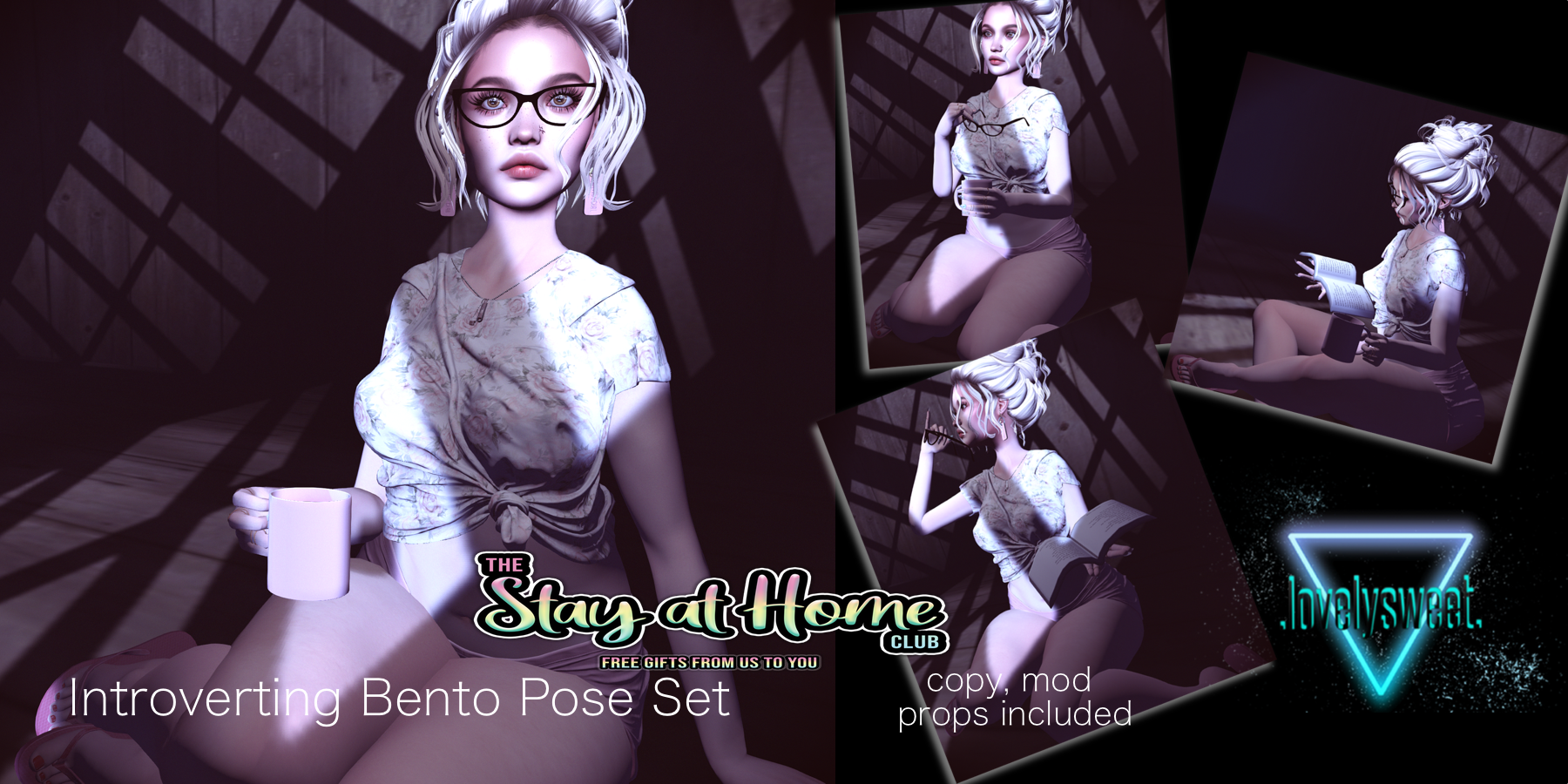 .lovelysweet. - Introverting Bento Pose set