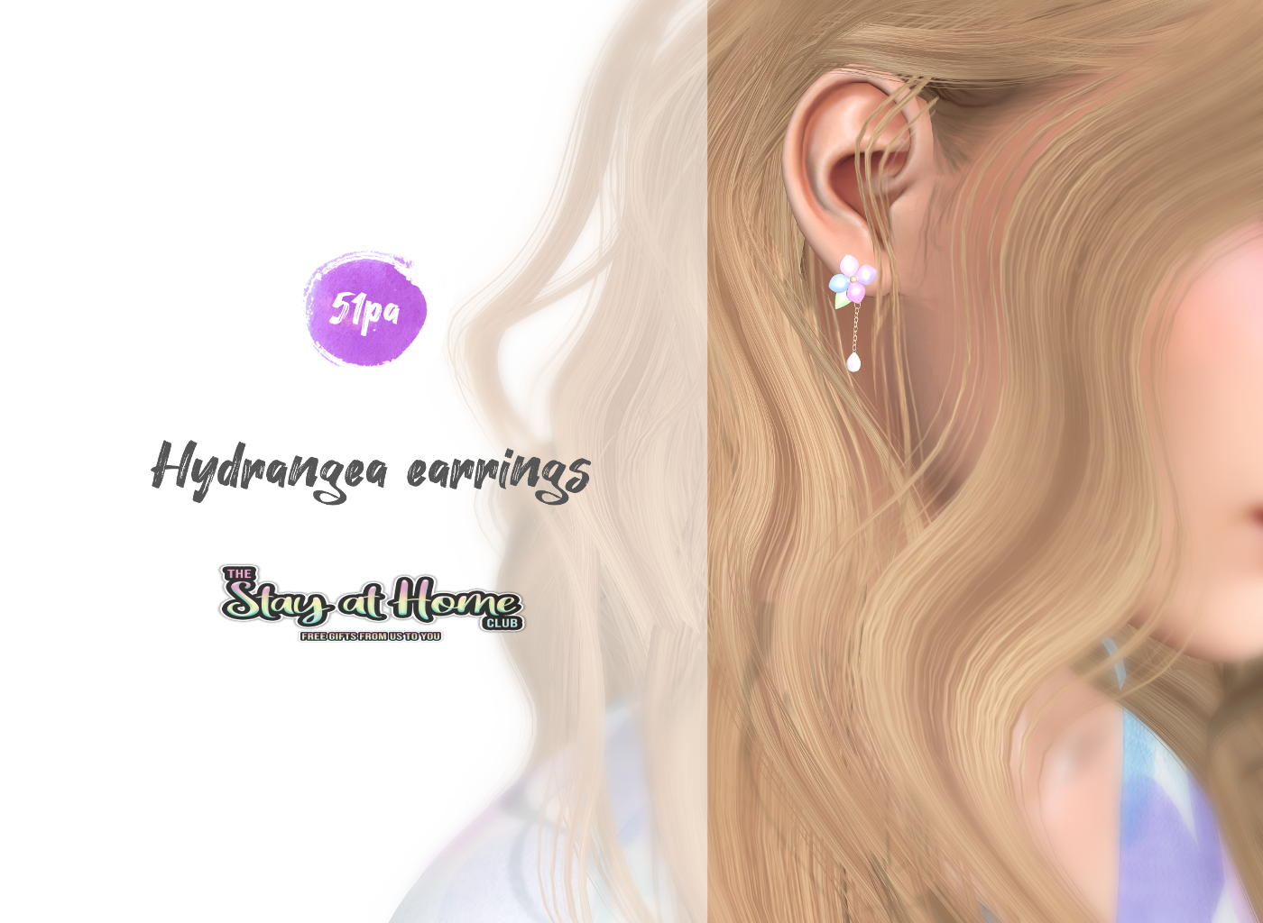 51pa - Hydrangea Earrings