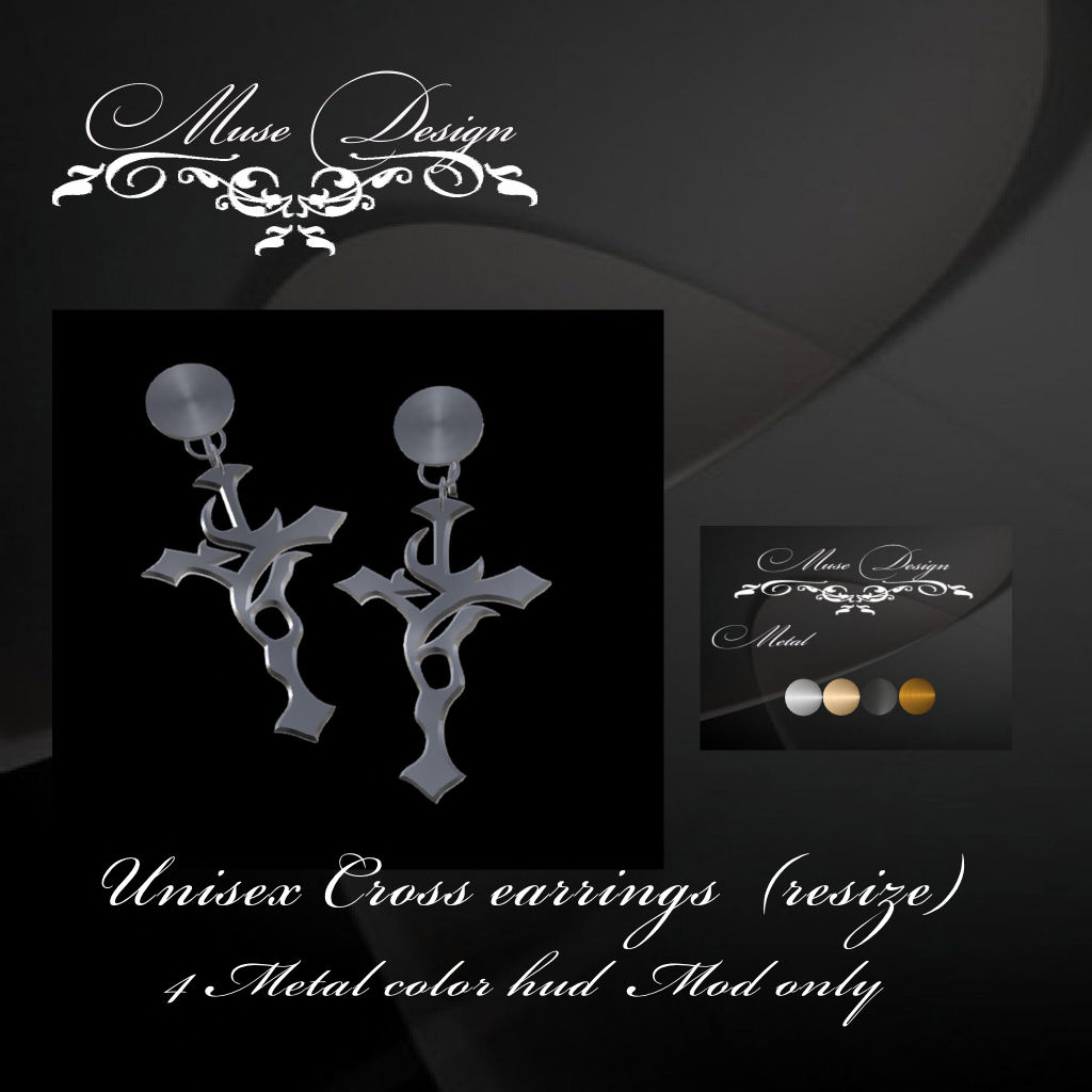 Muse Design - Cross Earrings