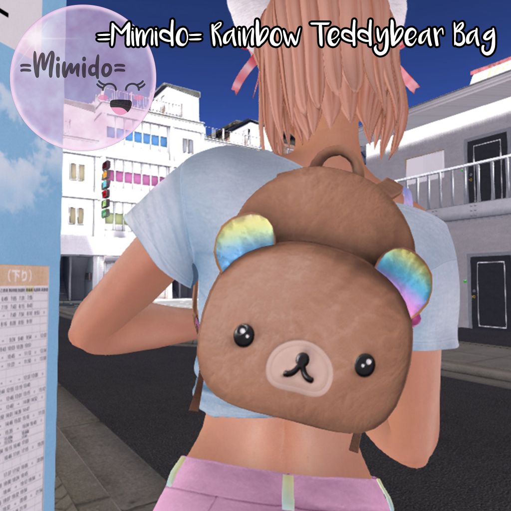 =Mimido= - Rainbow Teddybear bag