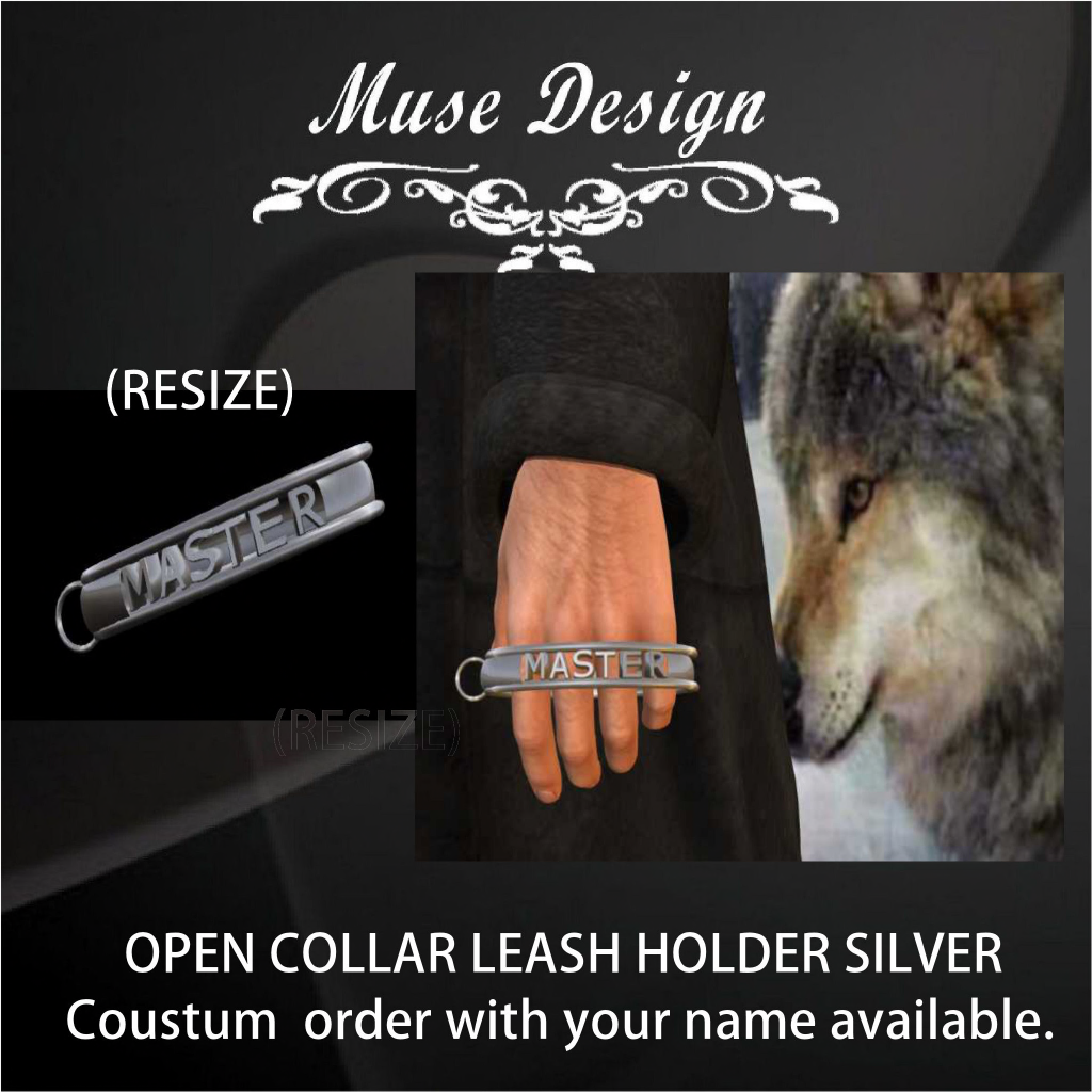 Muse Design - Open Collar Leash Holder Silver