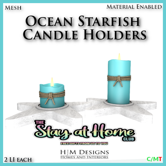 HJM Designs - Ocean Starfish Candle Holders