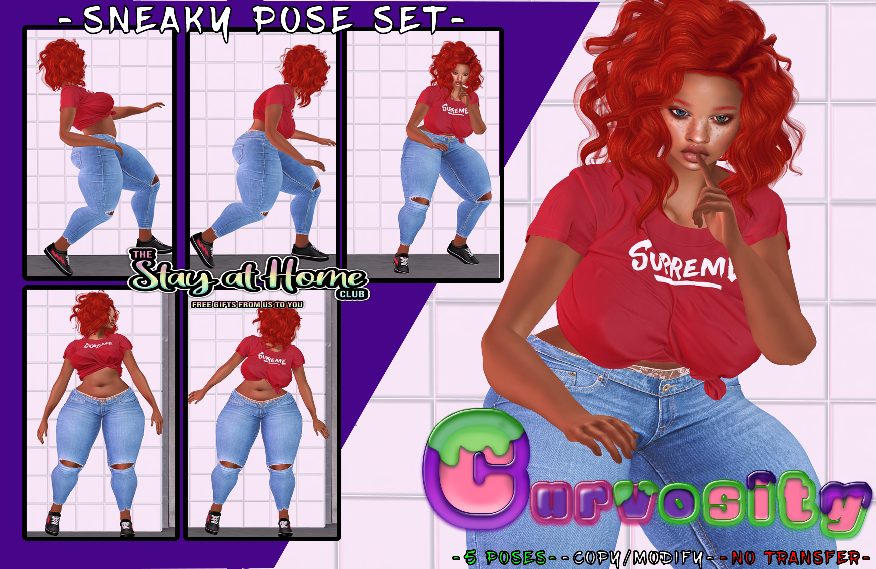 Curvosity - Sneaky Pose Set