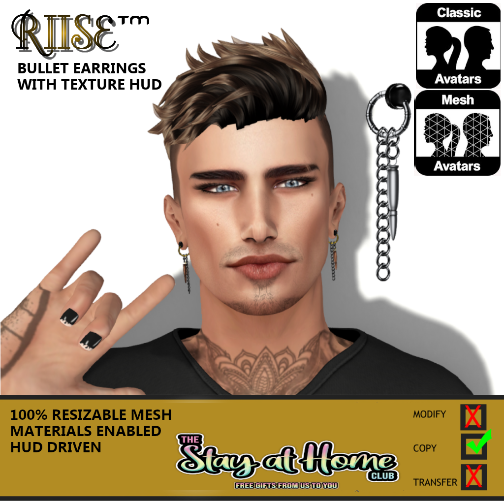 RIISE - Bullet Earrings
