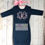 Thumbnail: Embroidered Monogram Infant Gown with hat/bow