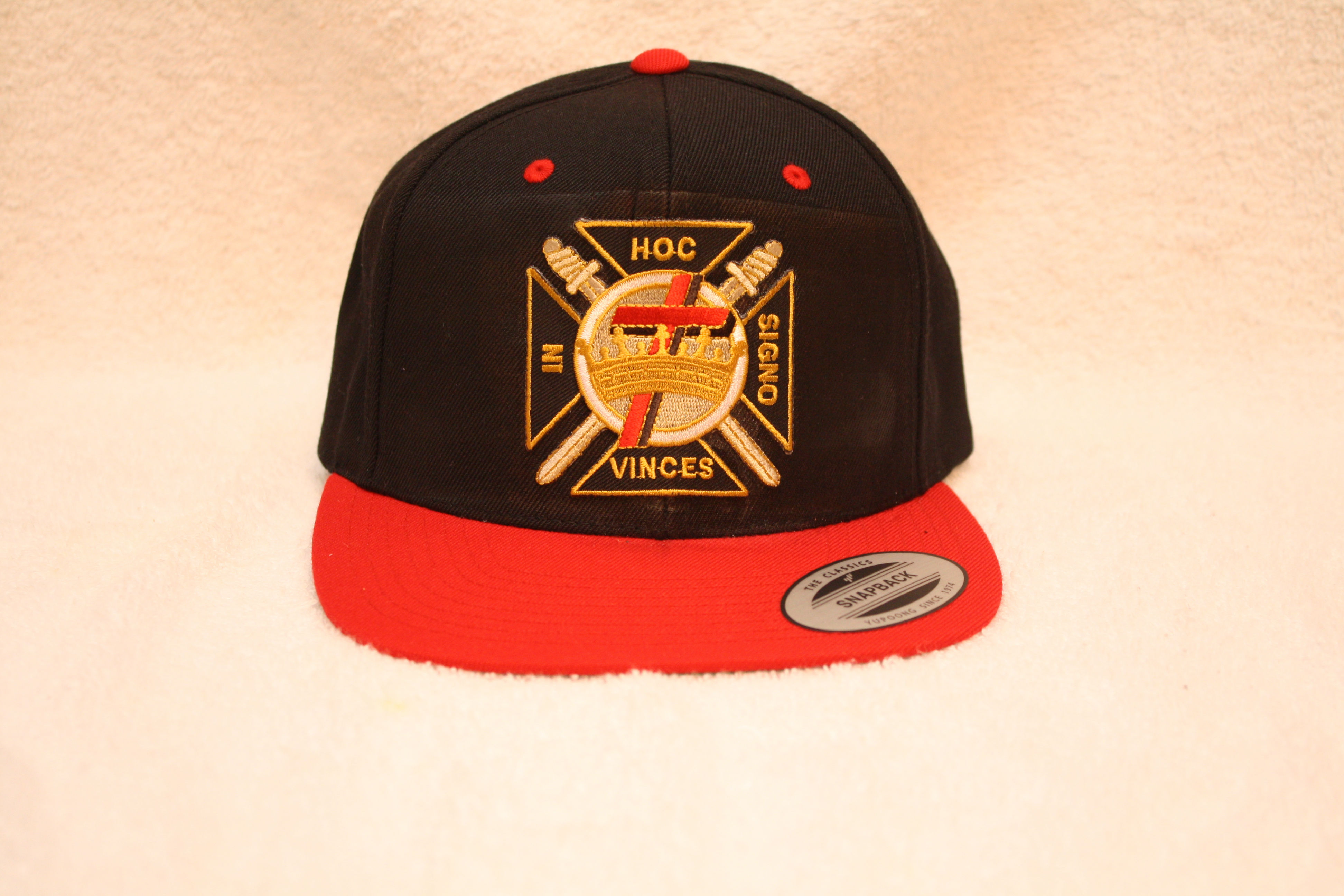 Knight Templar Mason ball cap with embroidered logo emblem