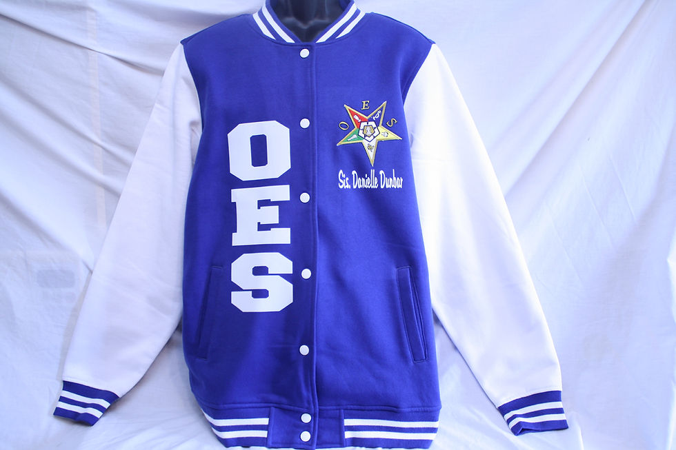 Thumbnail: OES - Order of Eastern Star varsity jacket