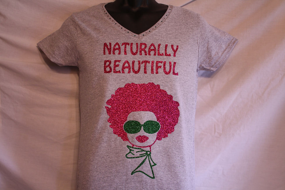 Naturally Beautiful Afro Diva t-shirt
