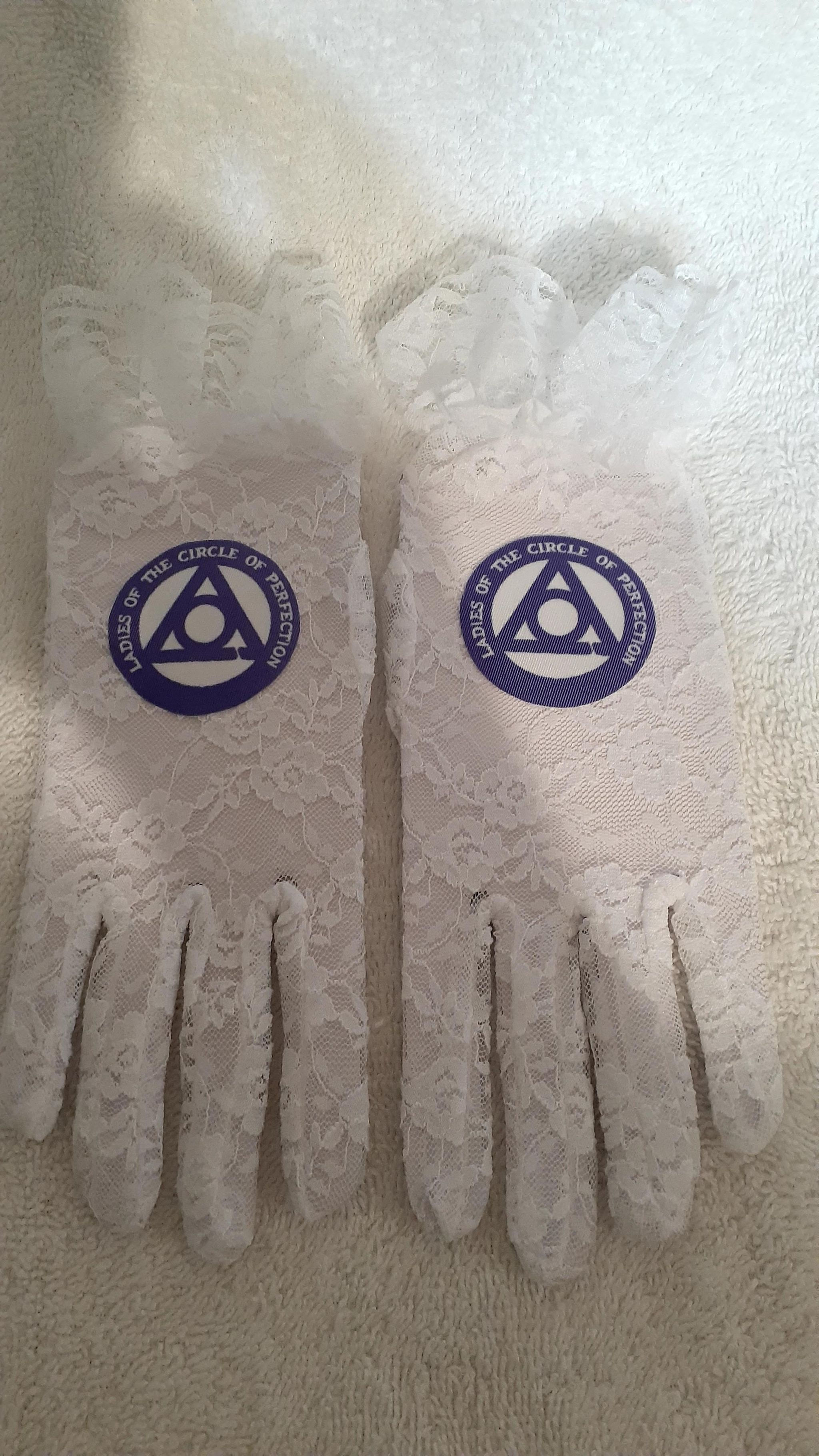 LOCOP - Ladies of The Circle of Perfection logo lace gloves