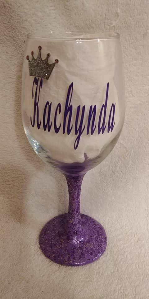 Thumbnail: Queens Are Born In (your birth month) personalized glassware