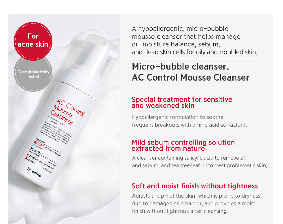 Thumbnail: AC Control Mousse Cleanser for acne skin product details
