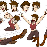 Tough Girl poses 1