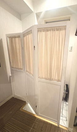 目隠しパーテーション(脱衣スペース)