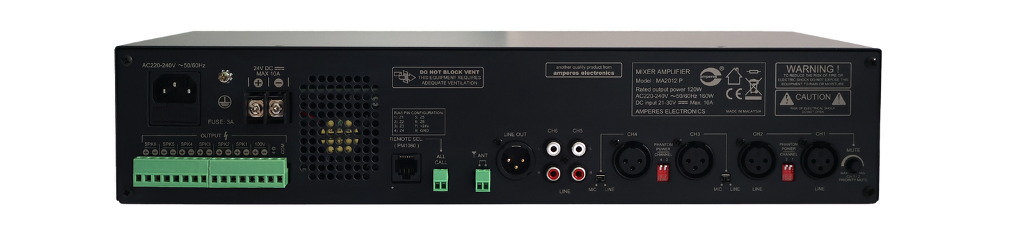 MA Series: - MA2012P Rear Outlook