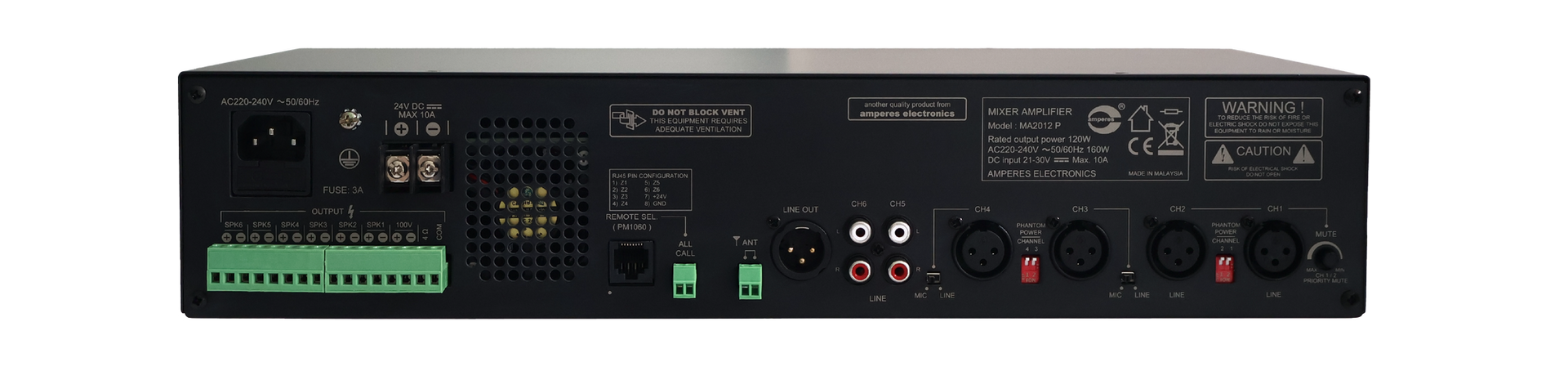 MA Series: - MA2012P Rear Outlook