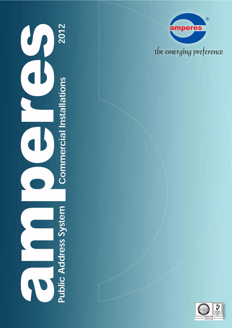 Amperes Catalogue 2012 Cover Page