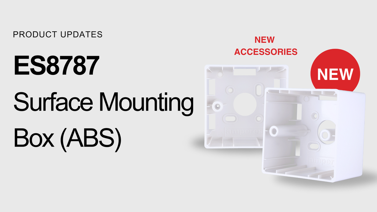 Amperes ES8787 New Surface Mounting Box (ABS) for Volume Controllers