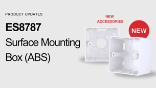 Amperes ES8787 Surface Mounting Box (ABS) for Volume Controllers