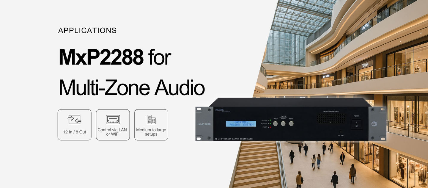 Why Amperes MxP2288 is Essential for Multi-Zone Audio