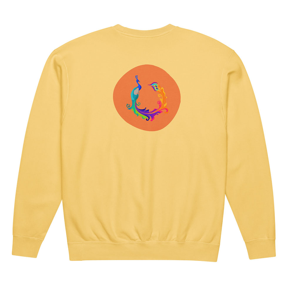 Thumbnail: Trauma Rising Tribe Unisex garment-dyed fleece crewneck sweatshirt