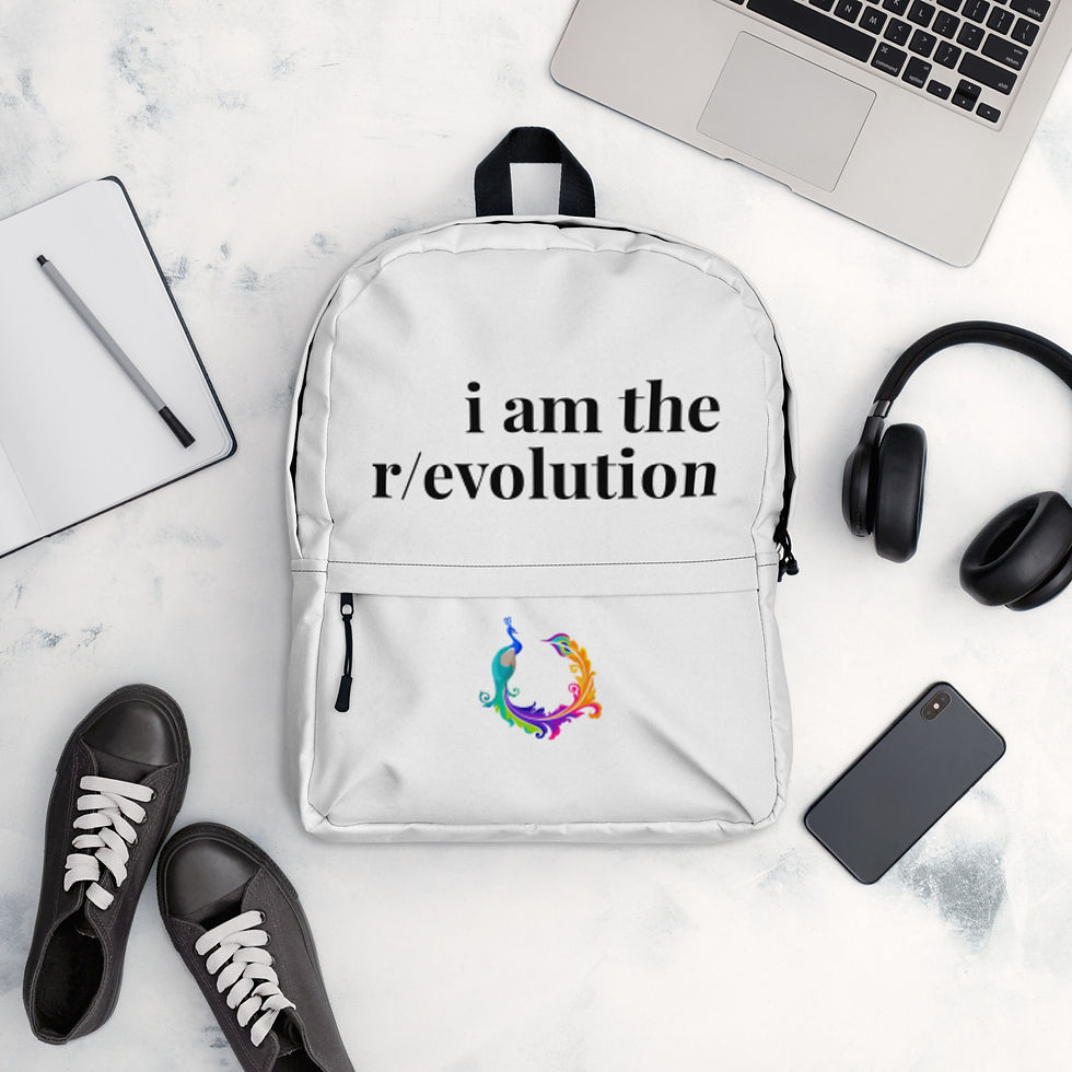 Thumbnail: The I Am the r/evolution Backpack is a declaration you carry — a reminder that t