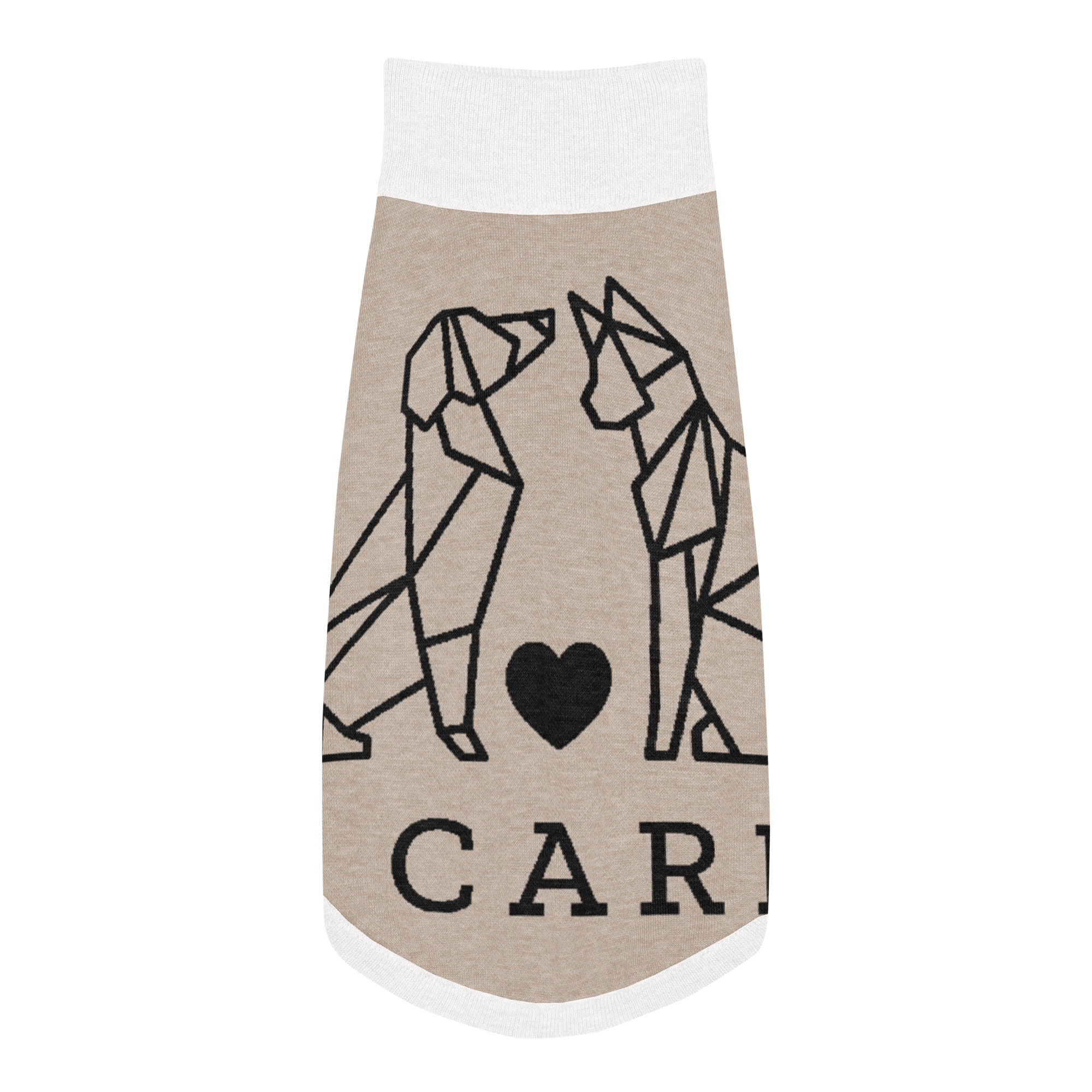 I Care Knitted Pet Sweater (2XL) – Cozy Cotton Vest for Caring Companions