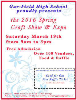 Gar-Field HS Spring Craft Shows 2016