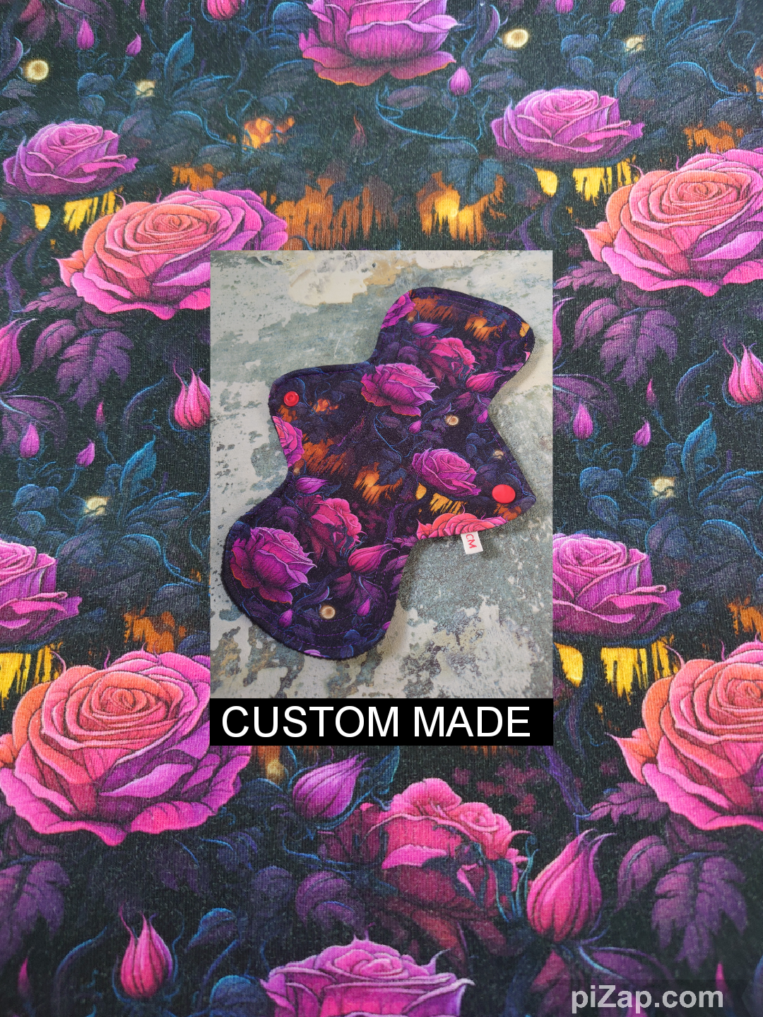 MIDNIGHT ROSES - COTTON JERSEY