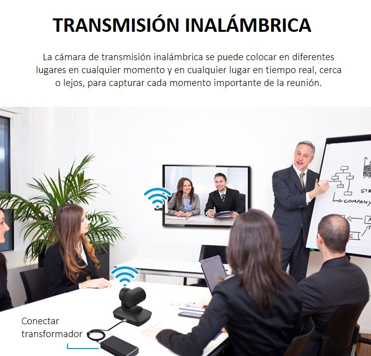 Thumbnail: Sistema para Videoconferencia Cámara PTZ Inalámbrica MW2024-10X FHD 10x zoom