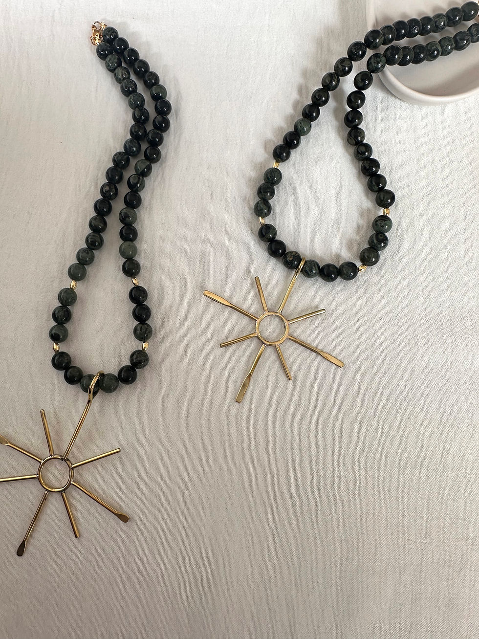 Miniatura: Collar Soleil jaspe 