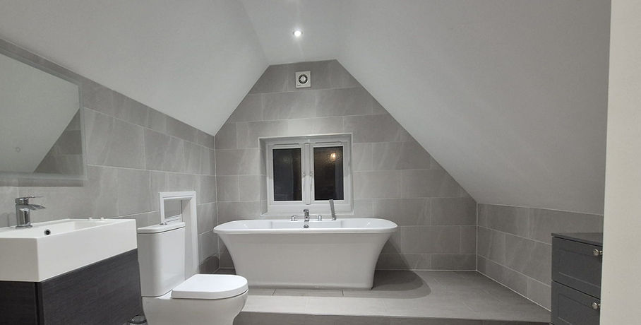 Attic Bathroom Tiling