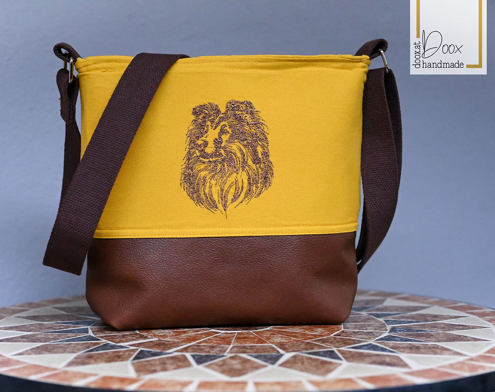 Miniaturbild: Büffelledertasche Sheltie